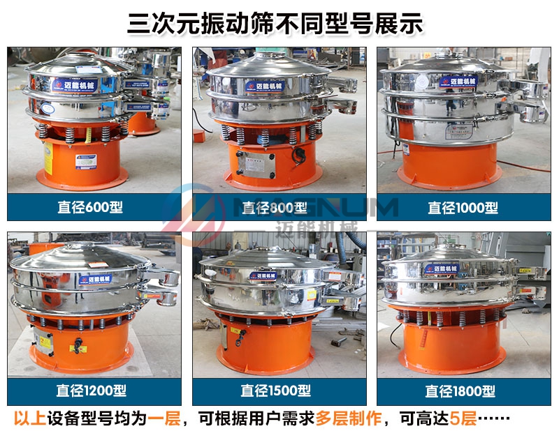 碳酸鍶振動(dòng)篩不同型號(hào)展示